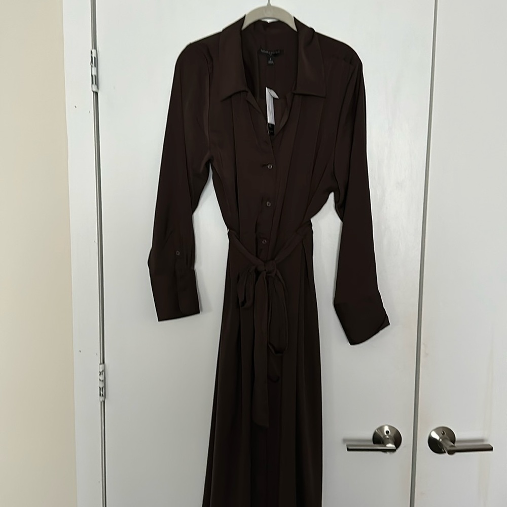 NWT Banana Republic brown shirt dress